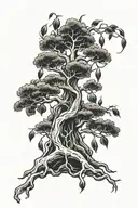 poison tree tattoo design idea