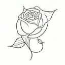 moon and rose with sentence "I want you to know that I love you very much and it will always be that way" tattoo design idea