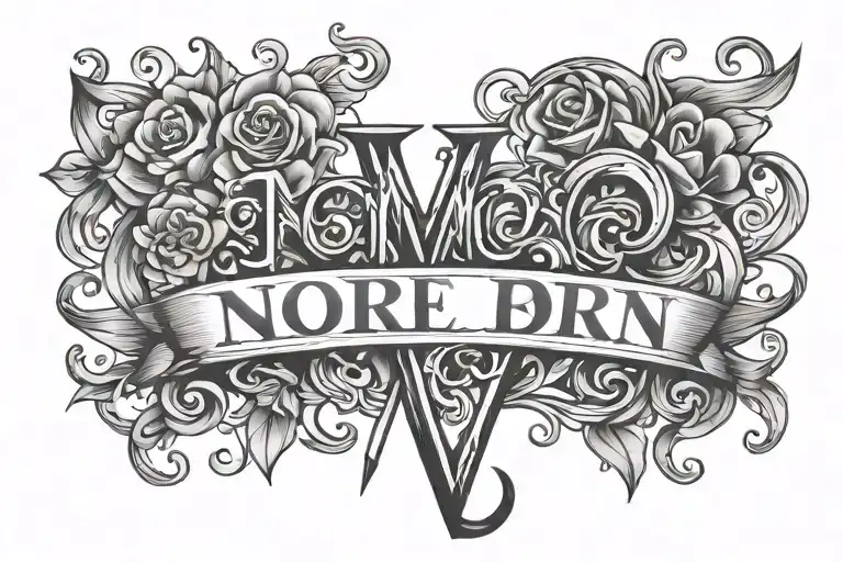Nora born May 3rd name means light shining tattoo design idea