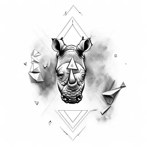 rhinoceros  tattoo design idea