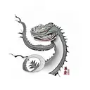 komodo dragon tattoo design idea