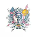 mandril tattoo design idea