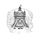 Sure, here's a description of a potential upper arm/bicep tattoo design:  The tattoo features an 1800s London theme with tattoo design idea