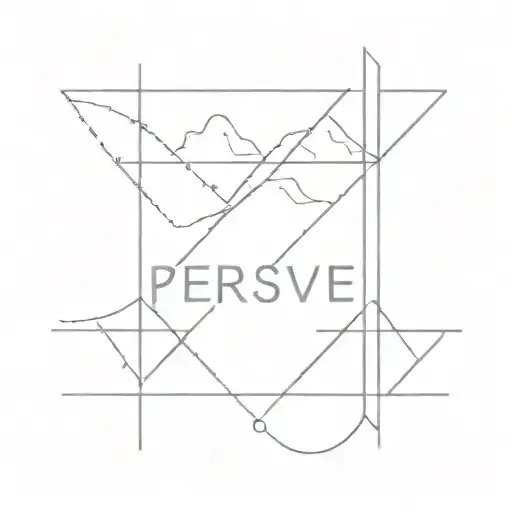 the word Persevere  tattoo design idea