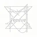 the word Persevere  tattoo design idea