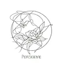 Persevere  tattoo design idea