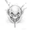 Memorable moment of learning pool from dad tattoo design idea