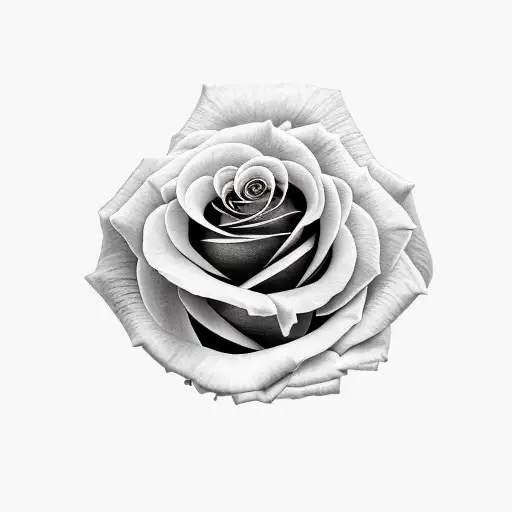 rose with scripts  tattoo design idea