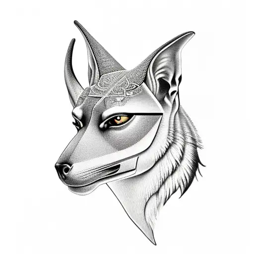 Anubis tattoo design idea