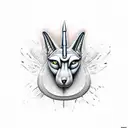 Anubis tattoo design idea