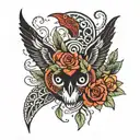 small black Eastside  tattoo design idea