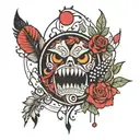 small black Eastside  tattoo design idea