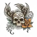 small black Eastside  tattoo design idea