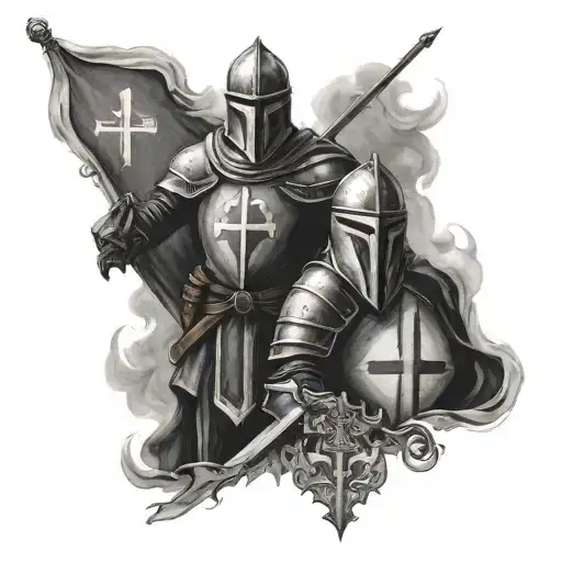 Knights Templar tattoo design idea