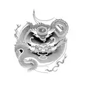 numbers 369 and 666 and 888 inside  tattoo design idea
