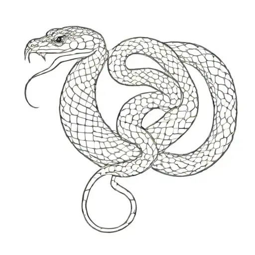 japanese snake tattoo design idea