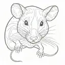 japanese rat tattoo design idea
