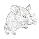japanese rat tattoo design idea