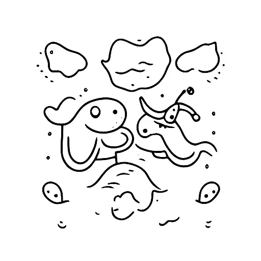 two seagulls and a buoy tattoo design idea