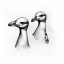 two seagulls and a buoy tattoo design idea