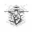 uss navy destroyer tattoo design idea
