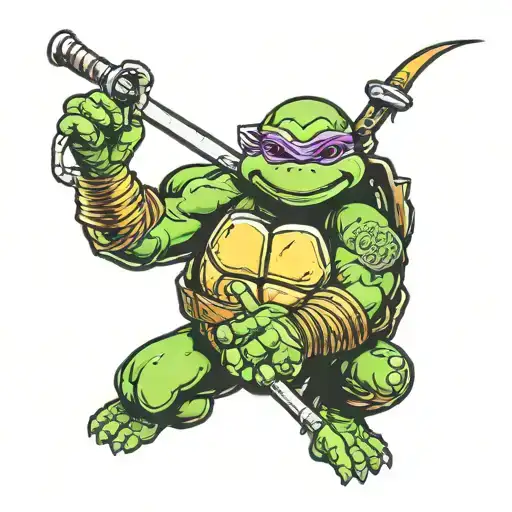 Stay Strong: Ninja Turtle band tattoo tattoo design idea
