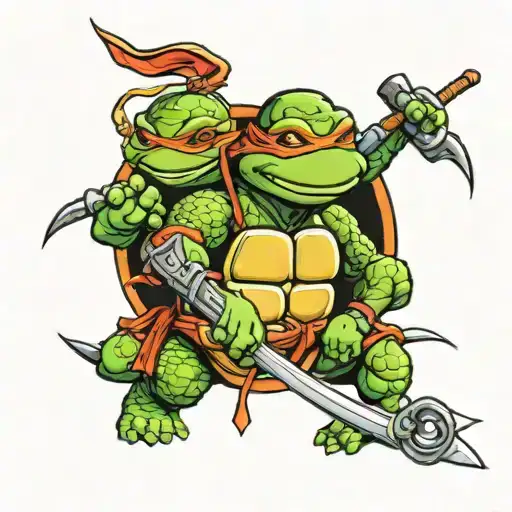 Stay Strong: Ninja Turtle band tattoo design tattoo design idea