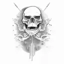 Skull tattoo design idea
