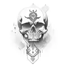Skull tattoo design idea