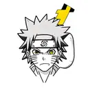 naruto disguised like pikachu tattoo design idea
