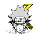 naruto disguised like pikachu tattoo design idea