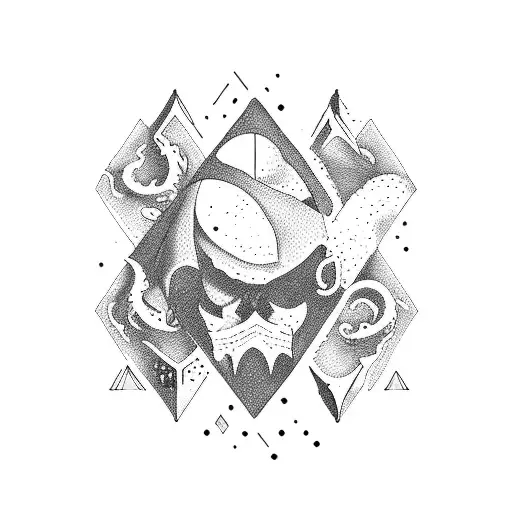 ocean to mountain tattoo design idea