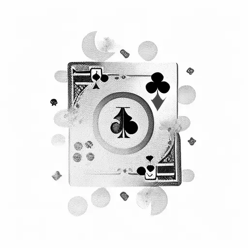 poker, voyage,finance tattoo design idea