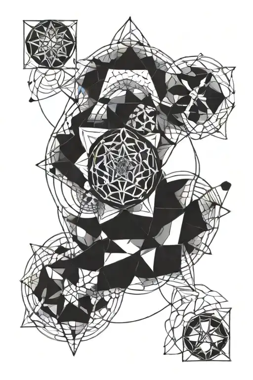Sacred Geometry tattoo design idea