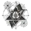 Sacred Geometry tattoo design idea