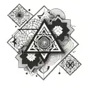 Sacred Geometry tattoo design idea