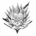 chibi vegeta tattoo design idea