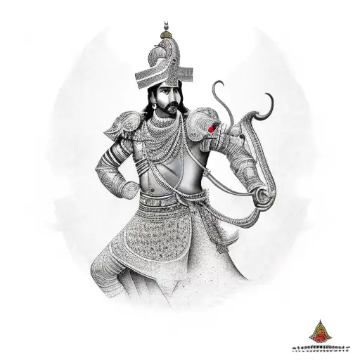 Maharana Pratap tattoo design idea