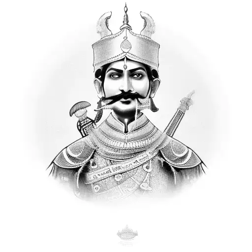 Maharana Pratap tattoo design idea