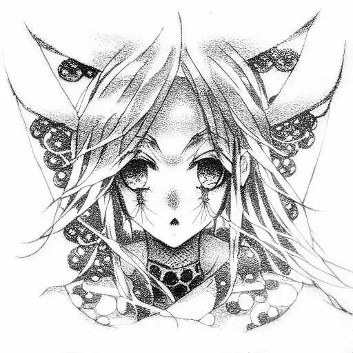 Anime tattoo design idea