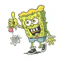 Emo spongebob squarepants spongebob tattoo design idea