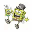 Emo spongebob squarepants spongebob tattoo design idea
