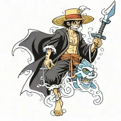 luffy nami zorro sanji chopper tattoo design idea