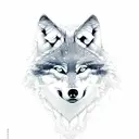 wolf forest tattoo design idea