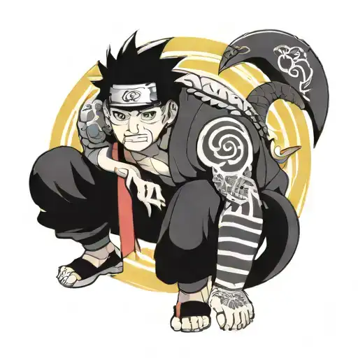 Edo Tensei Orochimaro Naruto tattoo design idea