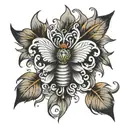 small back tattoo design idea