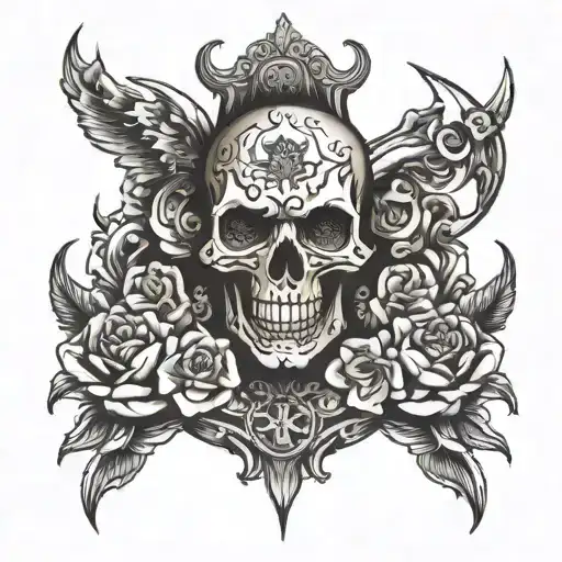 in a minute tattoo" black tattoo design idea