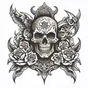 in a minute tattoo" black tattoo design idea