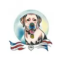 Labrador tattoo design idea