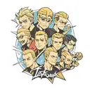 Create an image featuring the captains from Tokyo Revengers gathered together, each displaying their unique personalitie tattoo design idea